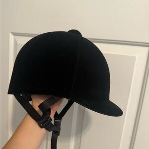 English Velvet Riding Helmet